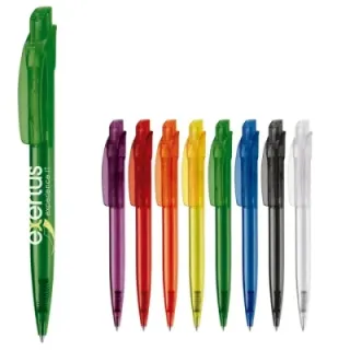Cube ball pen transparent - LT87980 (gadzety reklamowe)